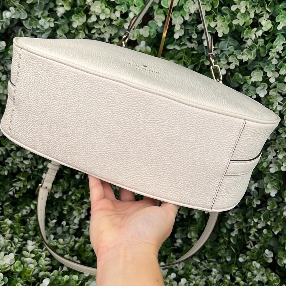Kate Spade Pebbled Leather White Vivian Hobo Bag - Picture 7 of 17
